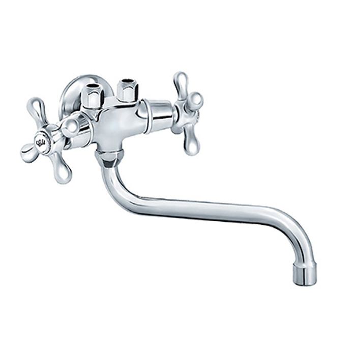 Slika Baterija NOSTALGIJA za protočni bojler zidna dvoručna N09101