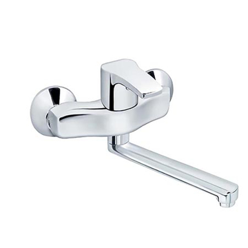 Slika Baterija Cubo lavabo sudopere zidna JC32120 izliv 200 mm