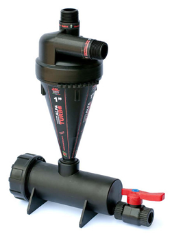 Plastični hidrociklon filter 1" za odvajanje peska iz vode sa donjim ispustom 3/4 inča