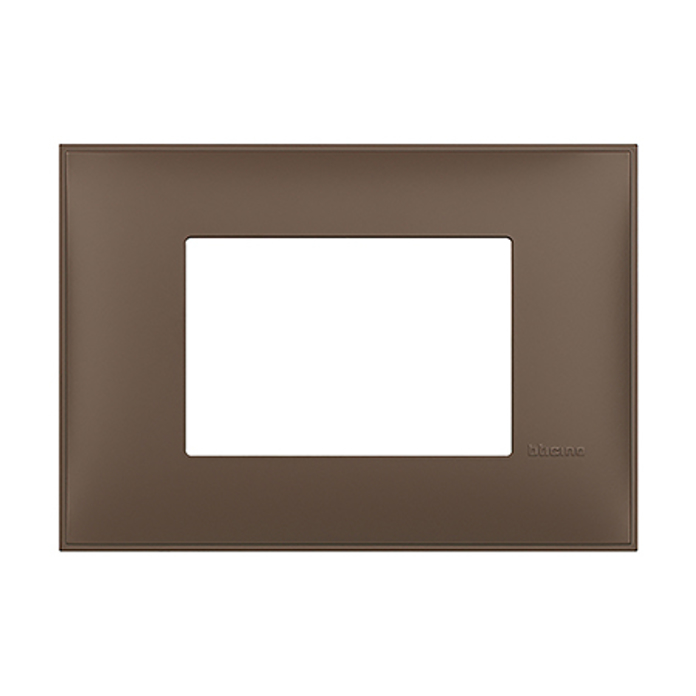 Slika Bticino Classia okvir 3M za doznu 503E/BP503N meka zemlja (braon) RAL 8025 R4803TF