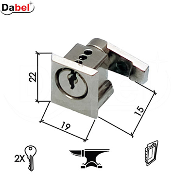 Slika Bravica za metalni orman DABEL 2112 Nikl 19/22/15 mm 2K DBP1 – 3398065