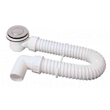 Slika Sifon kade fleksibilni niski Click-Clack ABS S-11452