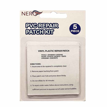 Samolepljive flekice Nero za krpljenje bazena u pakovanju od 5 komada za brzu popravku PVC oštećenja