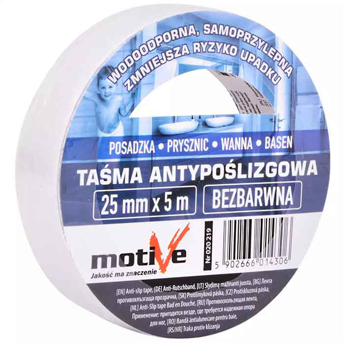 Slika Traka protivklizna transparentna 25 mm / 5 m