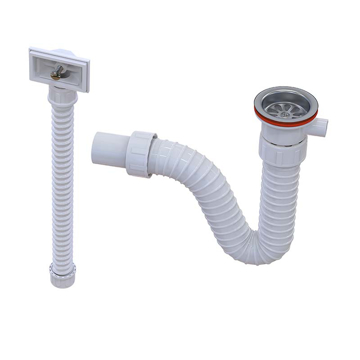 Slika Sifon za jednodelnu sudoperu 1/1 sa prelivom ISAFLEX (2204)