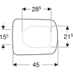 Slika WC daska Geberit Selnova Square softclose 500.334.01.1