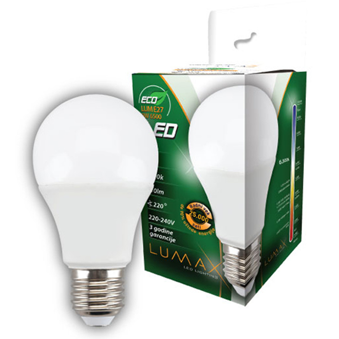 Slika Sijalica LED ECO LUME27-9W E27 6500K 810lm
