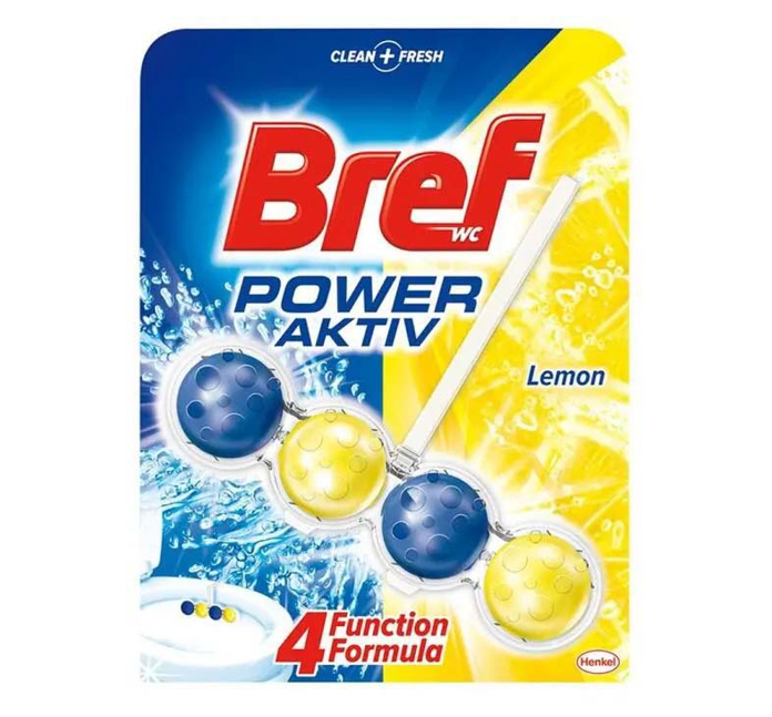 Bref Power Aktiv WC kuglice Lemon 50 g za higijenu i dugotrajnu svežinu toaleta