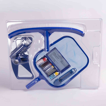 Nero 5u1 set za čišćenje bazena sa četkom, mrežicom, papučom, testerom i termometrom