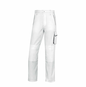 Belo sive radne pantalone MACH 6 PANOSTYLE  sa funkcionalnim džepovima i ojačanjima za kolena