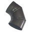 Slika Dimno koleno Ø 150 mm crno