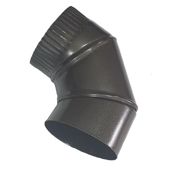 Slika Dimno koleno Ø 180 mm crno