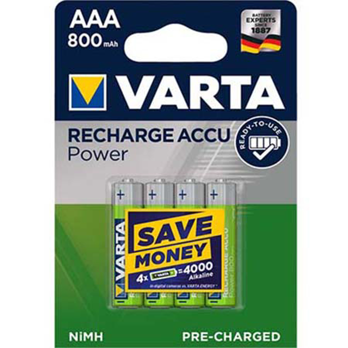 Slika Baterija PUNJIVA Power Play HR03 AAA 800mAh 1,2V