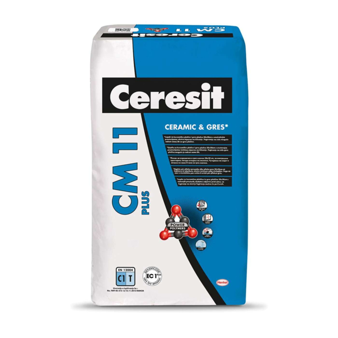 Slika Ceresit CM 11 Plus – Lepak za keramičke pločice 25 kg