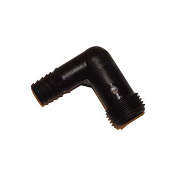 Plastično koleno 1/2" sa priključkom za cev prečnika 16 mm za pop up prskalice
