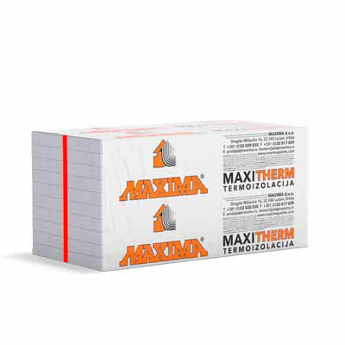 Slika Stiropor fasadni Maxima Maxitherm EPS MF 8 cm termoizolacija