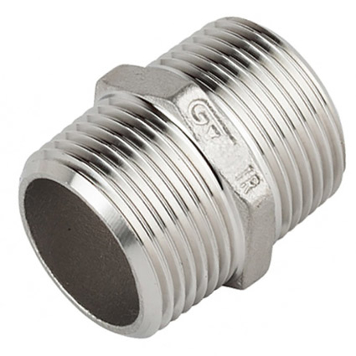 Slika Prohromski dupli nipli 5/4" INOX AISI 316