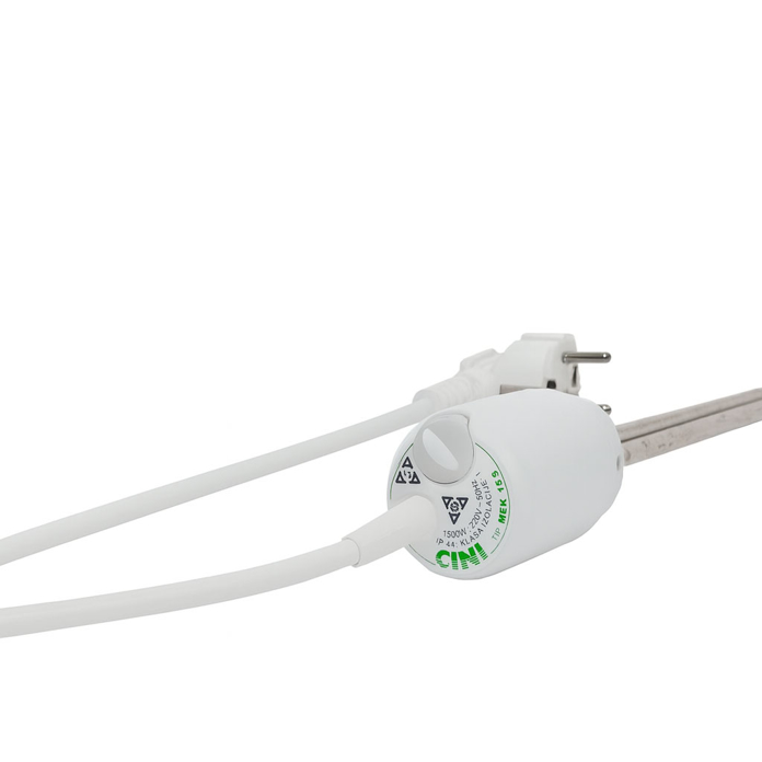 Slika CINI Mek električni grejač 1/2" 0.9 kW beli