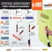 Slika Ručka za valjak “Cage” sistem V-PRO 23 cm – profesionalna drška sa ležajem