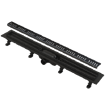 Slika Tuš kanalica APZ10 BLACK 750 mm crna mat sa perforiranom rešetkom Alca