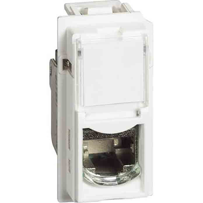 Slika BTicino Living Now UTP RJ45 utičnica Cat6 bela KW4279C6 (1M, STP, toolless)
