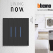 Slika BTicino Living Now maska 2M crna zvono KG01M2D