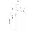 Slika HERZ Elite Black baterija za umivaonik E11B 00088B