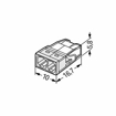 Slika WAGO 2273-202 klema 2-polna 0,5–2,5 mm² 24A 450V bela