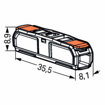 Slika WAGO 221-2411 prolazna klema sa polugom 2P 0,2–4 mm² 32A 450V