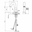 Slika Baterija S4 za lavabo 430101