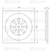 Slika Podna rešetka 15x15 STANDARD ISAFLEX (7010) – inox pokrivna rešetka za slivnik