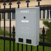 Slika Poštansko sanduče PVC POST sivo 250×370×90 mm DABEL