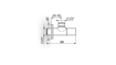Slika Ek ventil 1/2"–1/2" Rosan S2 BLACK 261212B