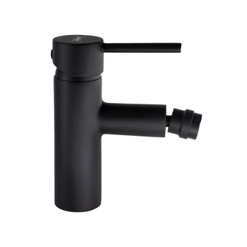 Crna baterija za bide Minotti Tubo Dark Elegance 6116B sa pop-up odvodom i brinoks crevima